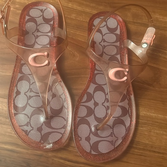 Coach Jelly Slingback Thong Sandals - Picture 1 of 4